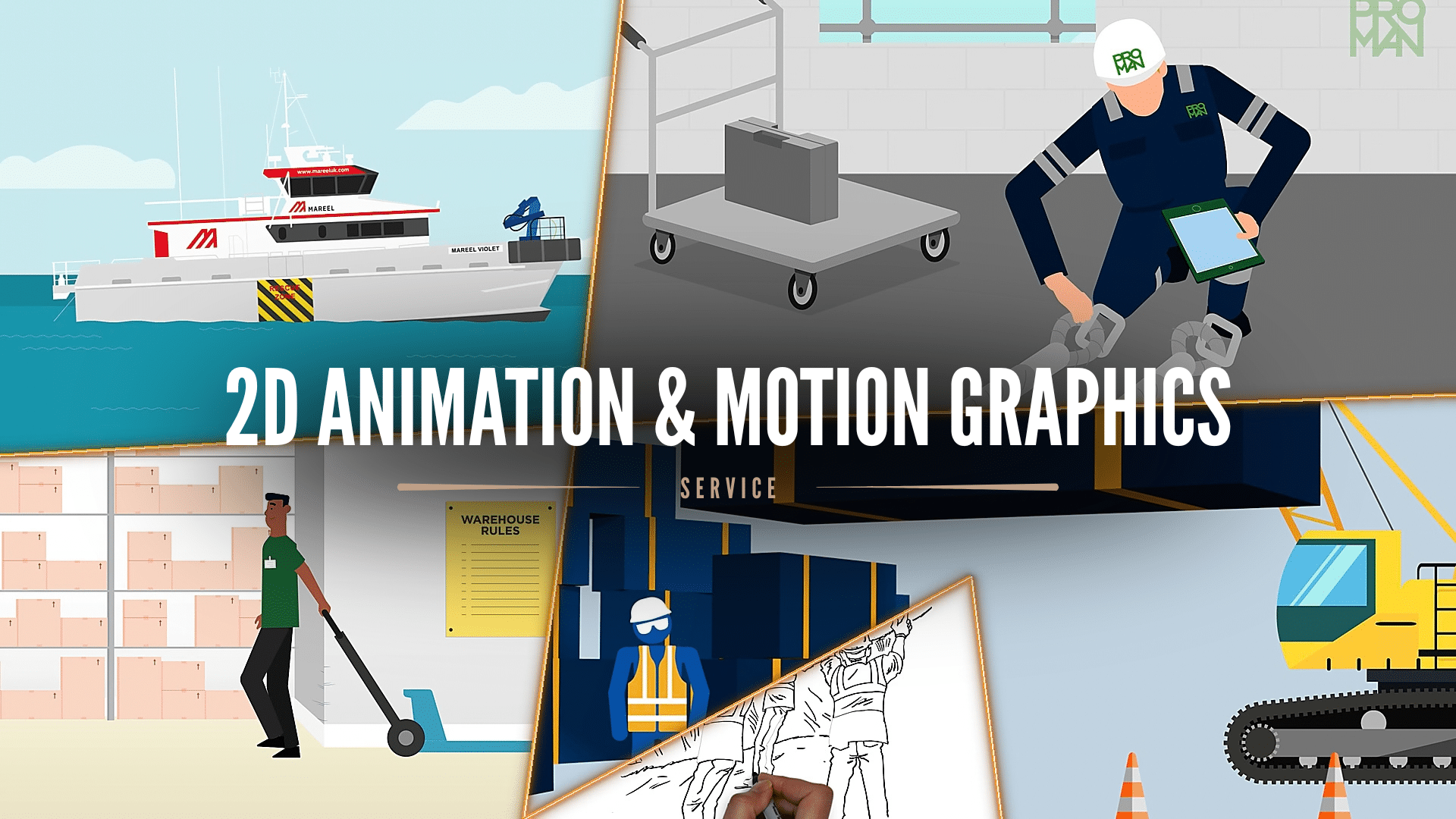 2D animation and motion graphics — Shot Blast Media